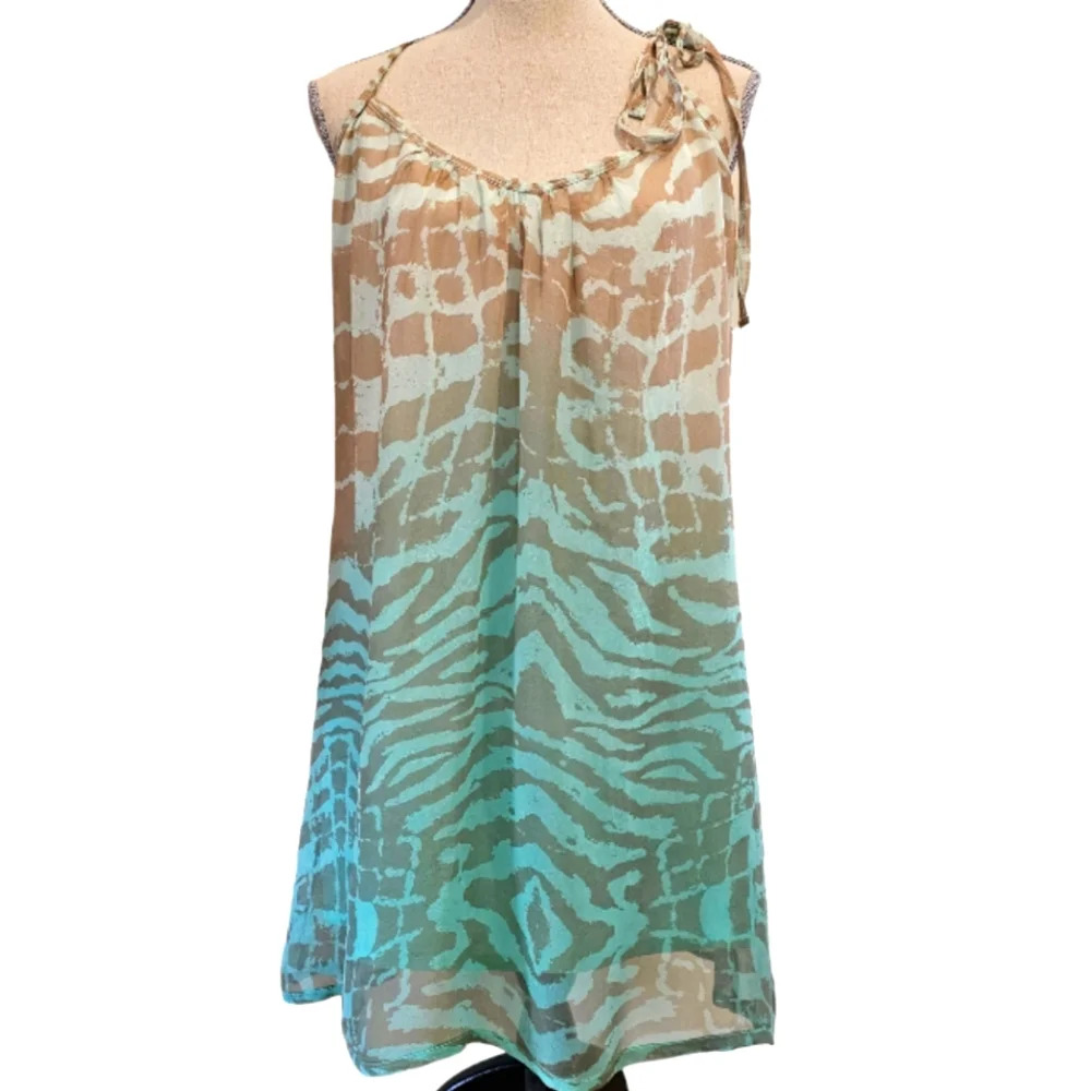 NWT Gypsy 05 100% Silk Joanna Giraffe Cami Dress
